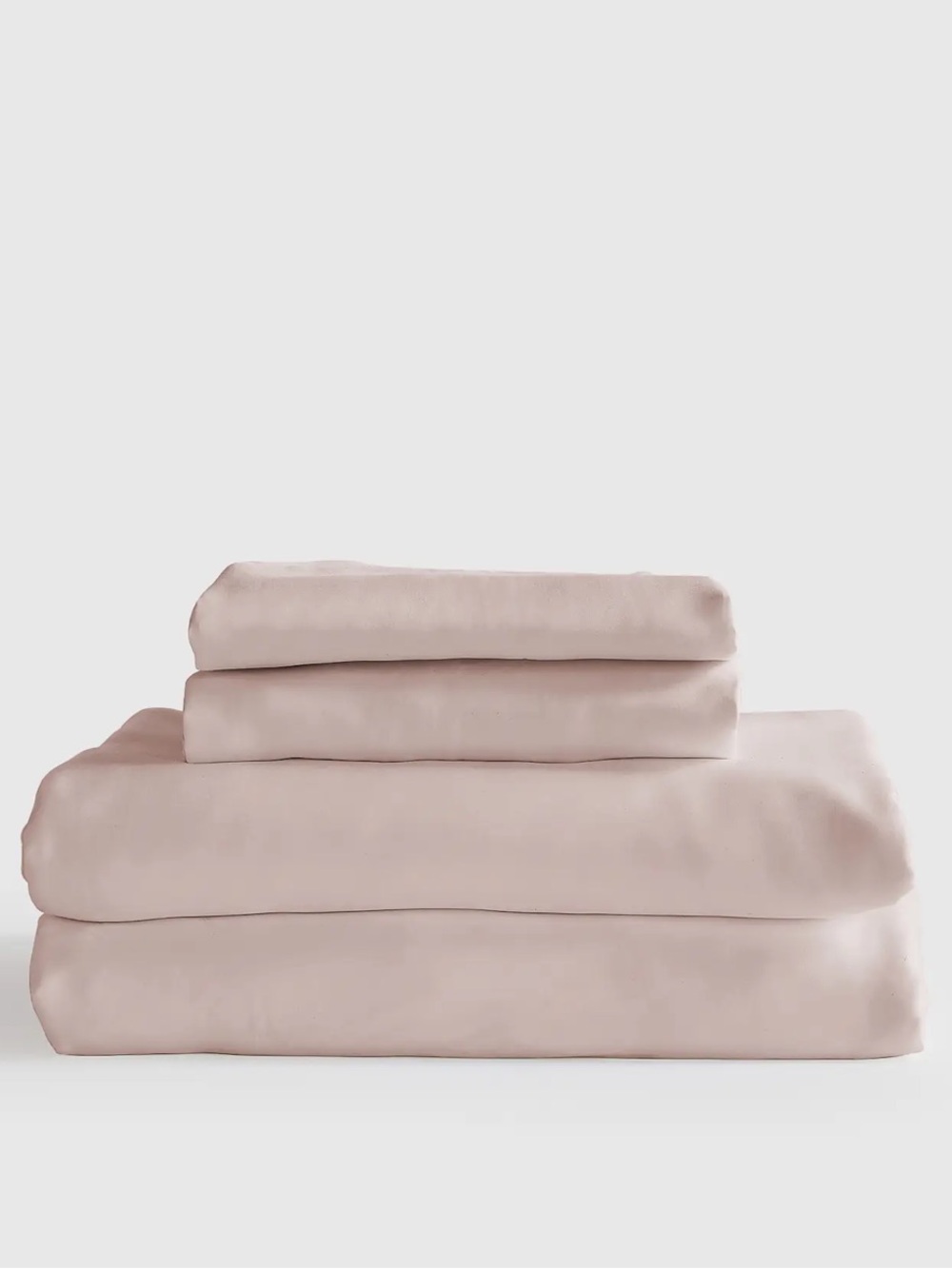 NWT QUINCE Organic Bamboo Sheet Set Soft Blush Pink Queen